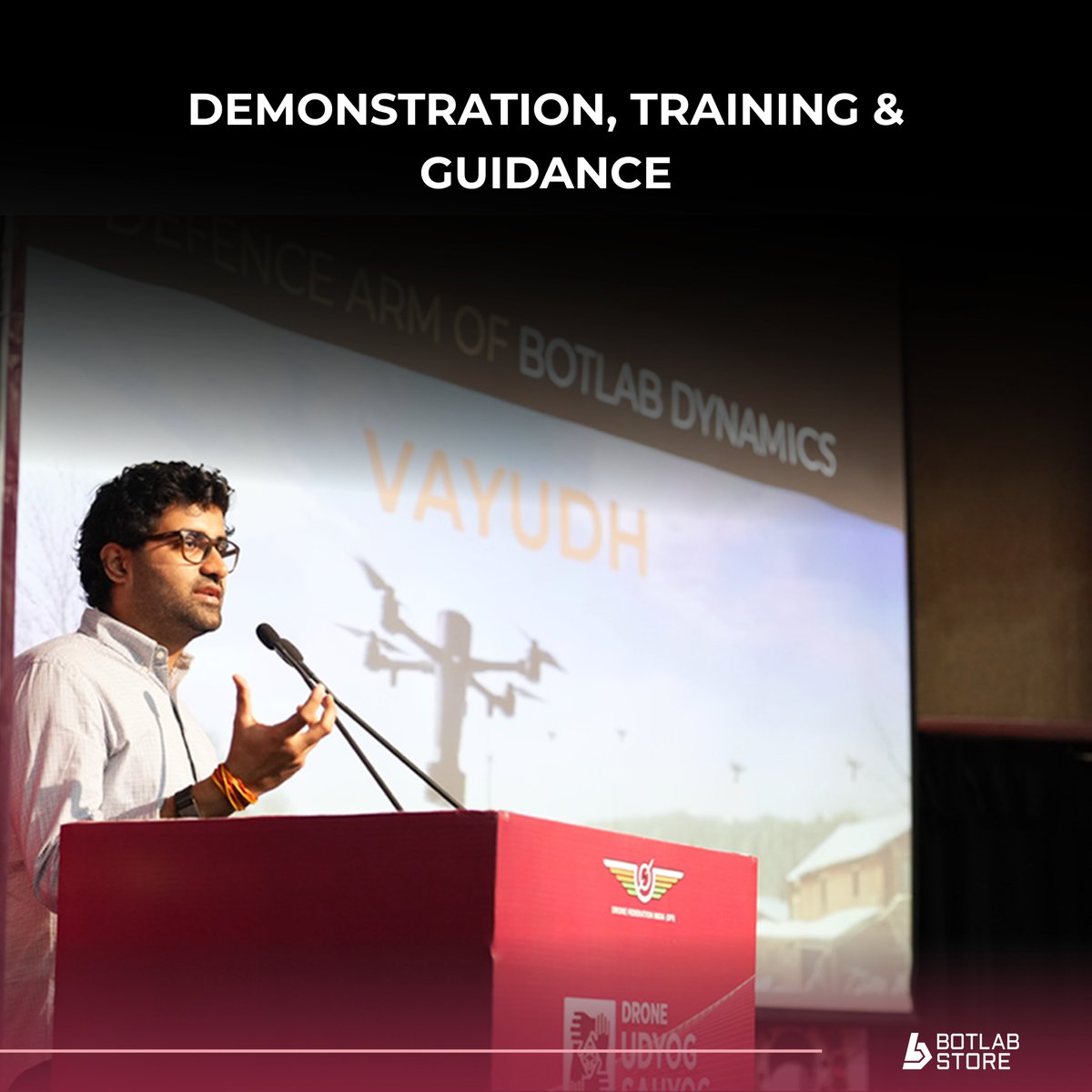 BotLabStore's tweet image. A remarkable day of innovation and collaboration at the Drone Udyog Sahyog Delhi Edition, organized by the Drone Federation of India.

BotLab Store was proud to be part of this platform driving India’s drone manufacturing ecosystem forward.

Next stops: Chennai, Hyderabad, and…