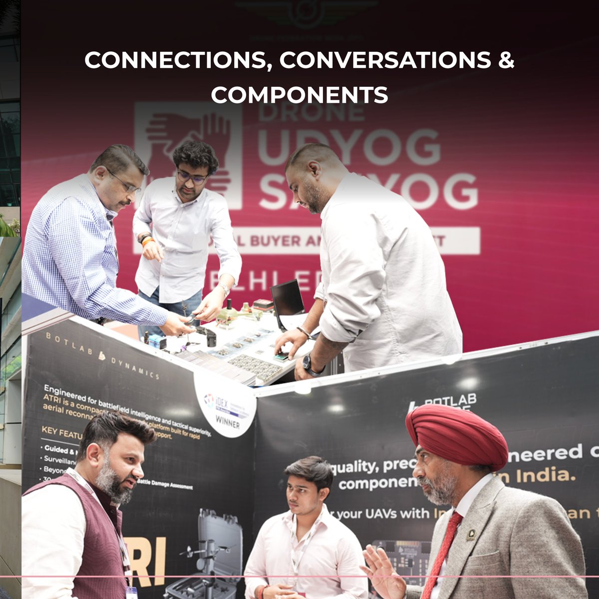 BotLabStore's tweet image. A remarkable day of innovation and collaboration at the Drone Udyog Sahyog Delhi Edition, organized by the Drone Federation of India.

BotLab Store was proud to be part of this platform driving India’s drone manufacturing ecosystem forward.

Next stops: Chennai, Hyderabad, and…