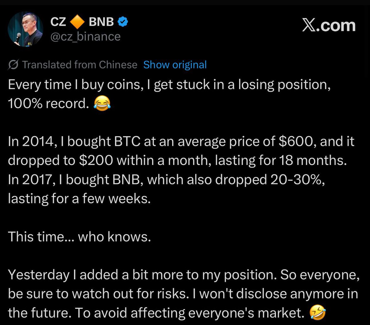 CZ bought more Aster! 🫡

Let’s all follow suit and add to our positions. Valhalla awaits. 

$aster 

<a href="/shilllin/"></a> <a href="/booksey/"></a> <a href="/SpottieWiFi/">Spottie 🛜</a>