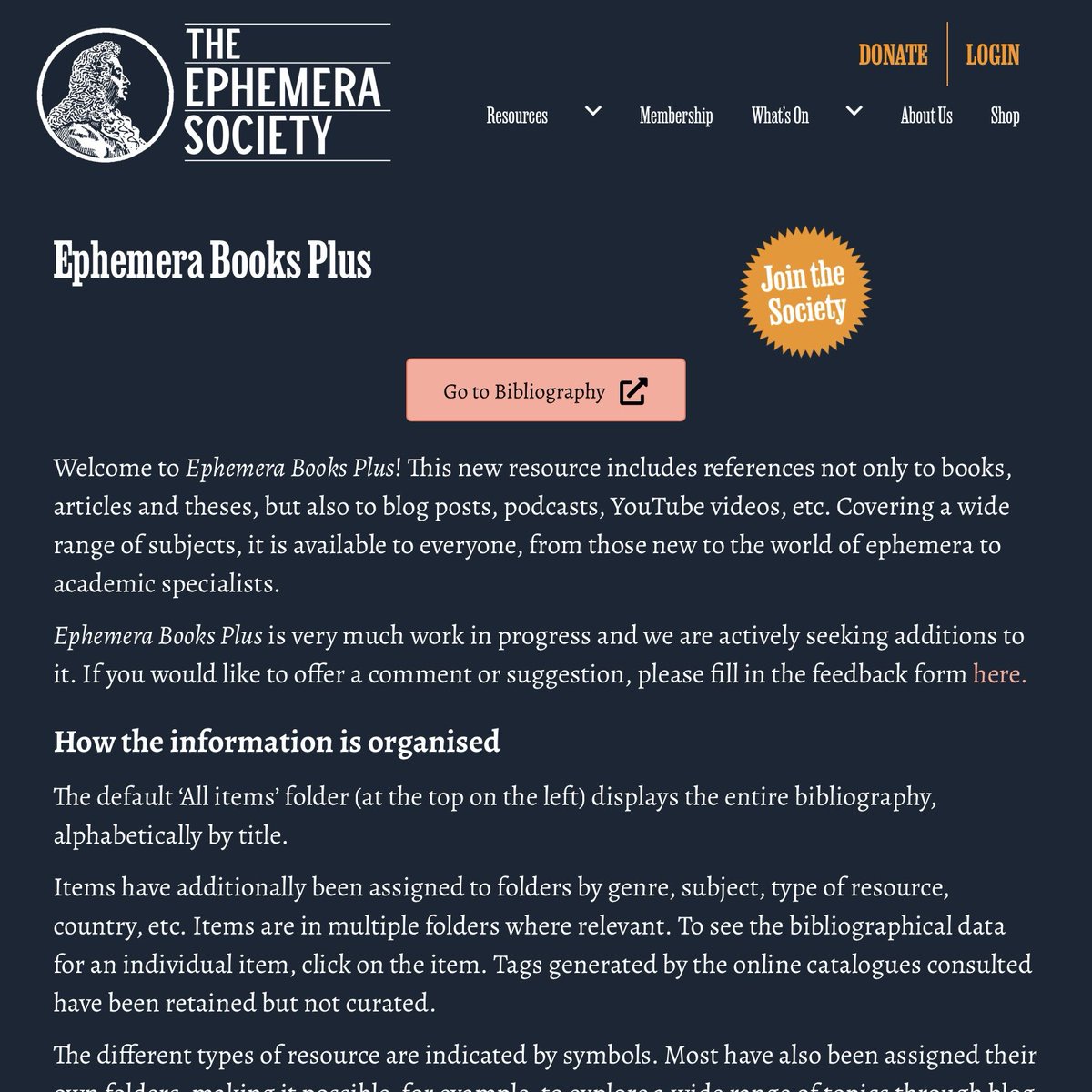 Have you seen our new resource: Ephemera Books Plus - a bibliography and so much more. Find books, articles, theses, blogs, podcasts, videos…. arranged by subject &amp; genre. So much to explore, and it’s free. Over 3,000 entries, and growing: ephemera-society.org.uk/ephemera-books… #ephemera