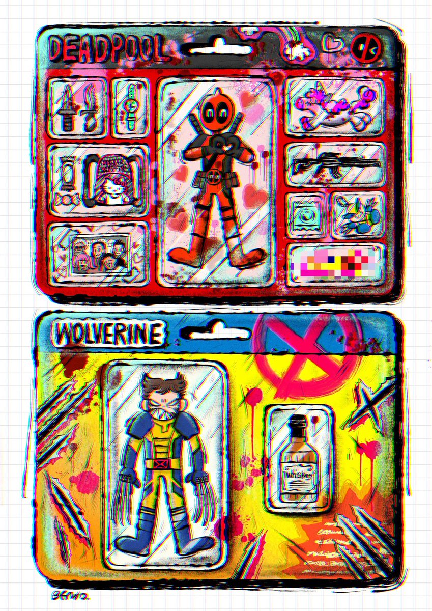 popopo2017's tweet image. パッケージなイラスト
ずっと描いてみたかったねん🫶
#DeadpoolAndWolverine