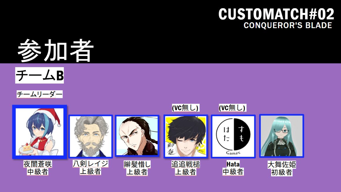 ONES_MATCH99's tweet photo. 『CUSTOMATCH#02』  
Conqueror's Blade  
開催日時　11月23日19:00-21:30

お待たせしました！チームとMAP発表になります！
次は11/16の兵団調整スクリムでお会いしましょう！

ほな！よしなに！ https://t.co/iftPLI0uoc
