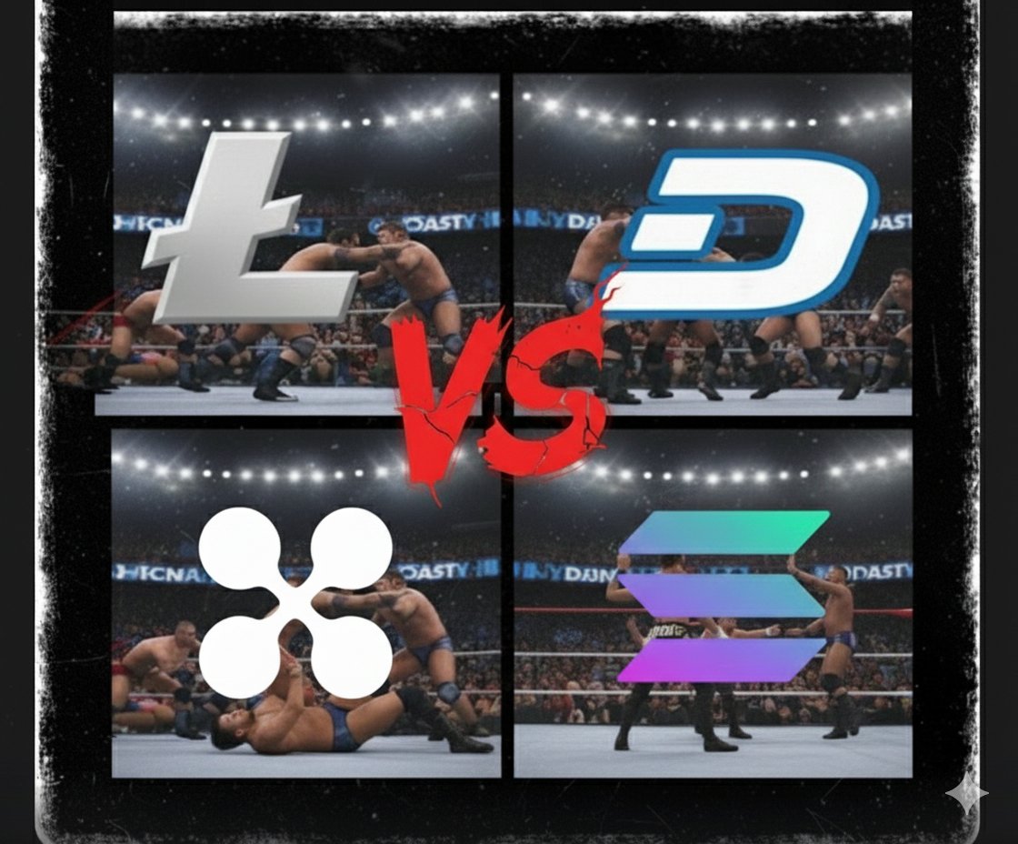 Wonder what Polymarket prediction odd's would be of this ultimate tag team match. 

My money's on the OG's, <a href="/litecoin/">Litecoin</a> &amp; <a href="/Dashpay/">Dash</a>.