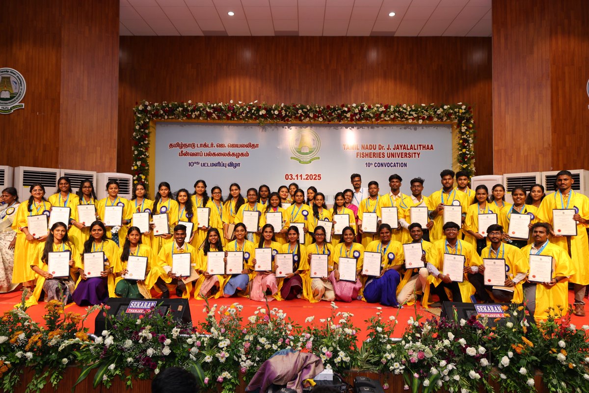 Tamil Nadu Dr.J.Jayalalithaa Fisheries University tweet media