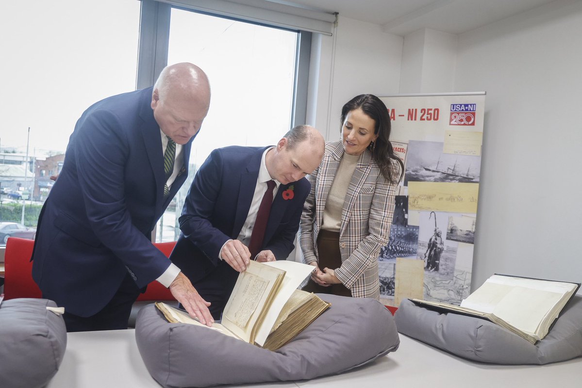 CommunitiesNI's tweet image. ✅ A busy first day yesterday with @America250 Commissioner @JoeCrowleyNY and Executive Vice President Jen Condon has concluded.

To formally mark Northern Ireland’s special status in the semiquincentennial celebrations next year, Minister @GordonLyons1 hosted the two for a range…