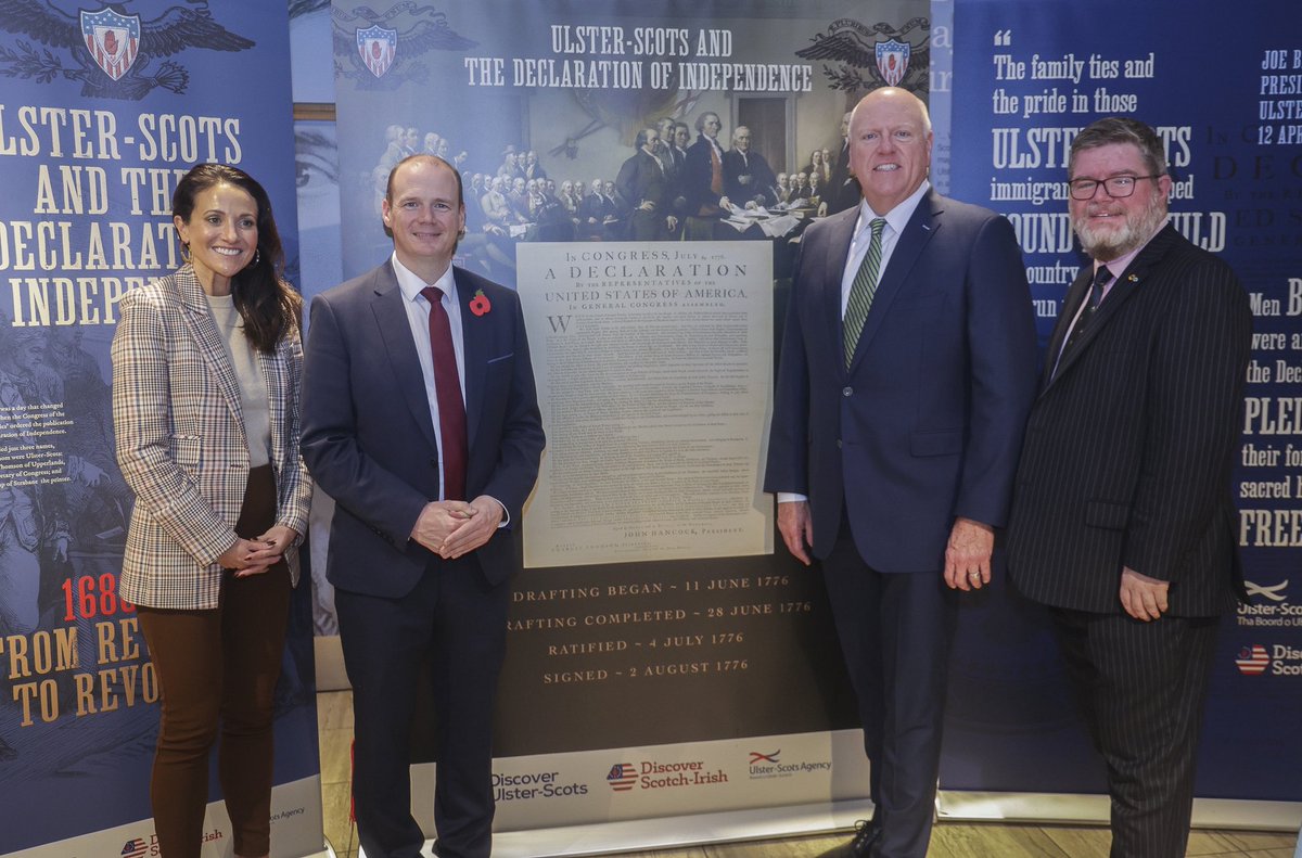 CommunitiesNI's tweet image. ✅ A busy first day yesterday with @America250 Commissioner @JoeCrowleyNY and Executive Vice President Jen Condon has concluded.

To formally mark Northern Ireland’s special status in the semiquincentennial celebrations next year, Minister @GordonLyons1 hosted the two for a range…