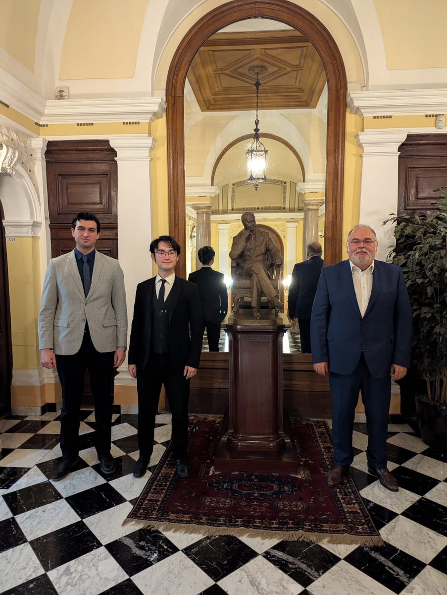 It was a pleasure to welcome at the Embassy <a href="/RealIbrahimMamm/">Ibrahim Mammadov</a> and <a href="/HugoShumMartin/">Hugo Martin / 岑德浩</a> to discuss peace process between Azerbaijan and Armenia and future possibilities of the Turkic-Western Engagement Initaitive at <a href="/InstituteDanube/">Danube Institute</a> .
