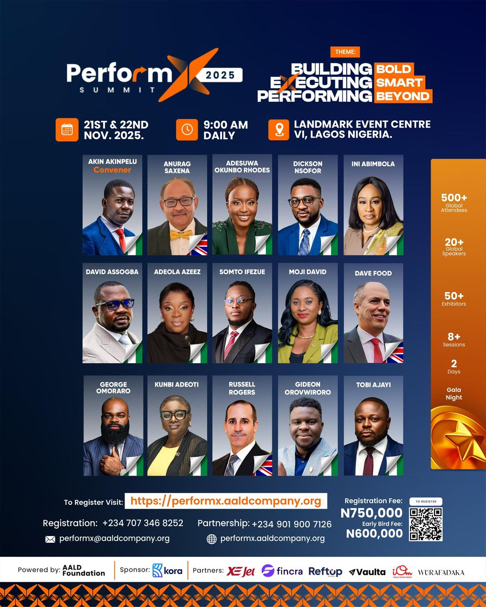 performxnexus's tweet image. We proudly announce Reftop Homes @Reftophomesltd as a key partner for the PerformX Summit 2025!
Reftop Homes embodies the meticulous planning and flawless execution.
Register now

#PerformXSummit #ReftopHomes #KeyPartner #RealEstateExcellence #events #StrategicPartnership #lagos