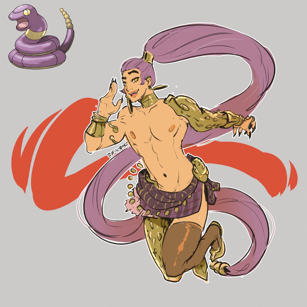 rufinopart's tweet photo. it's Ekans! #Pokemon https://t.co/jEkGAYsANQ