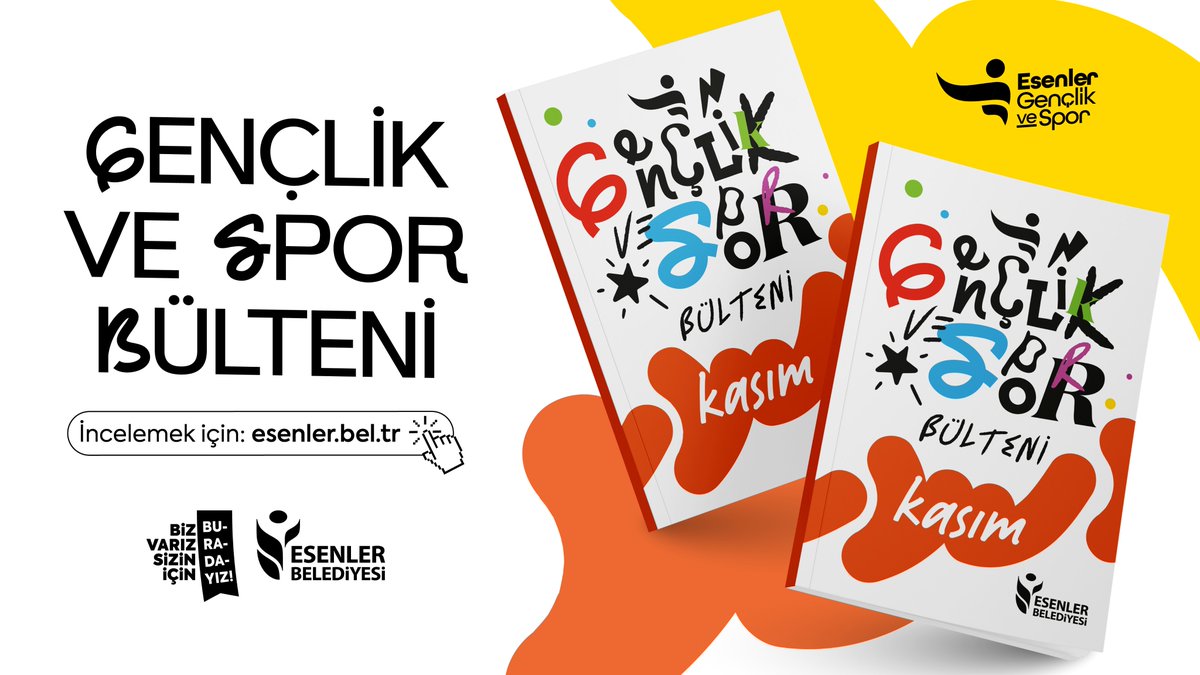 Gençlik ve Spor Bülteni Çıktı! 😍

Kasım ayındaki geziler, söyleşiler, turnuvalar ve Genç Kart puanı kazandıran etkinlikleri yakalamak için bültenimize göz atmayı unutmayın. 📲🤩

Okumak için 👉 esenler.bel.tr/wp-content/upl…
