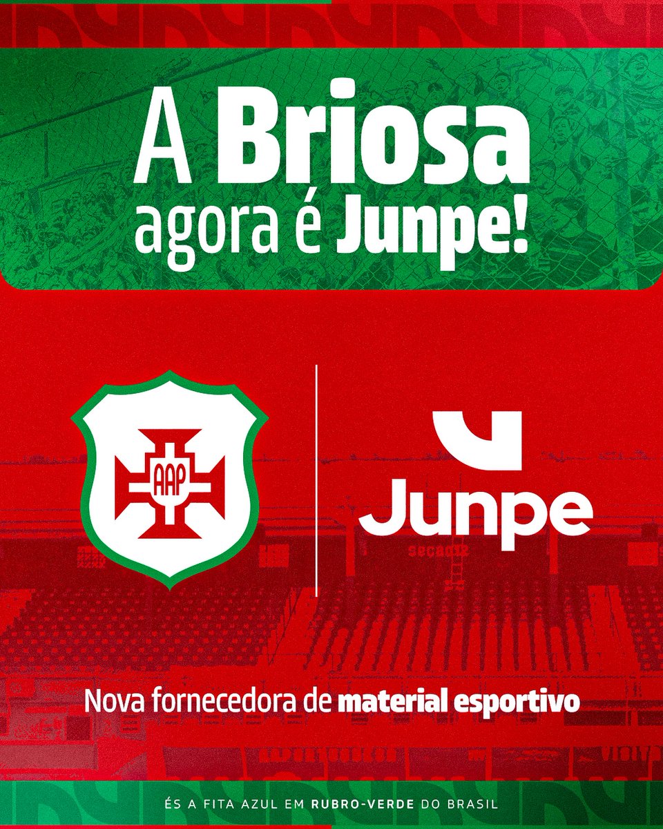 showdecamisas's tweet photo. #Junpe é a nova fornecedora esportiva da #Briosa #PortuguesaSantista. https://t.co/HuVnqhfjHd https://t.co/mKeKwvd8x6