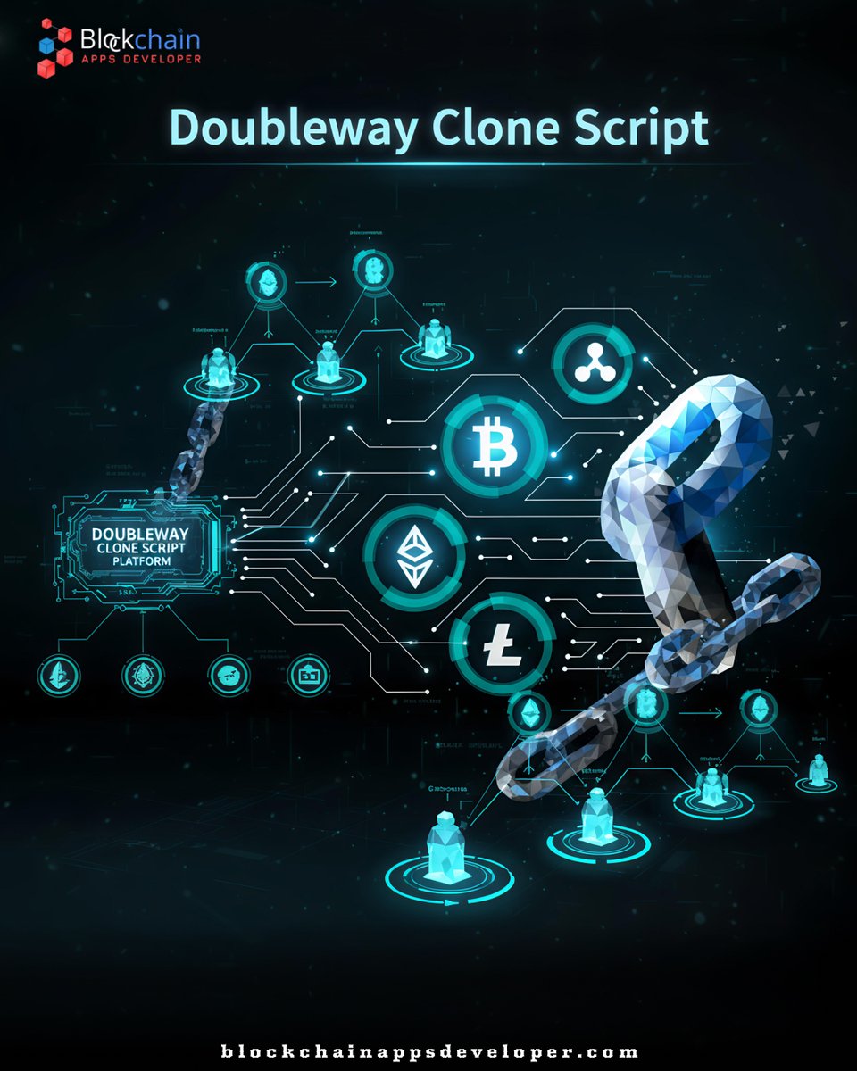 blockch_apps's tweet image. Launch a decentralized matrix platform in days, not months.

The #Doubleway Clone Script is fast, secure, and 100% transparent powered by Ethereum #smartcontracts. That’s innovation we provide; at #BlockchainAppsDeveloper.

Visit: blockchainappsdeveloper.com/doubleway-mlm-…

#cryptomlm #mlm #crypto