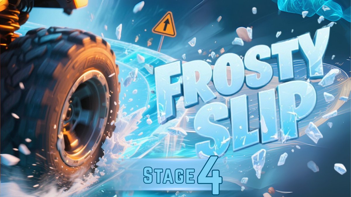 DTuppFN's tweet photo. ❄️ Frosty Slip 🧊 Stage 4 ❄️ 

An exhilarating vehicle parkour challenge set in a thrilling, icy world where precision and speed are your keys to victory! ☃️

🎮 Play Now! -> 1348-7131-2433 🕹️

Test your skills as you navigate treacherous frozen platforms, race against the clock, and aim for the highest peaks! 🚗💨

#Fortnite #UEFN