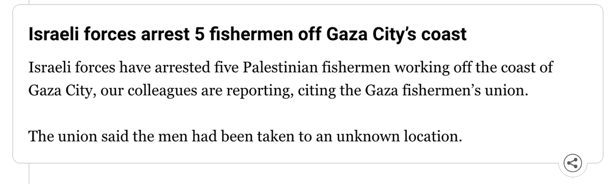 Fishing in Gaza is a crime!