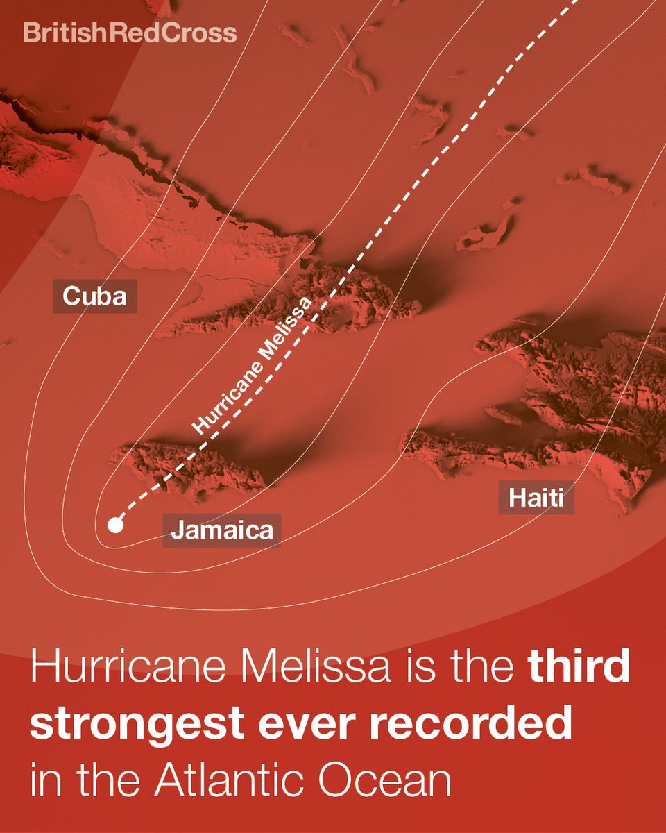 Hurricane Melissa is the most powerful tropical storm this year.   

It’s impacting hundreds of thousands of people, but Red Cross teams are providing crucial support to protect people, and help them in the aftermath. 

Donate to our Disaster Fund to help: bit.ly/DonateDFHurric…
