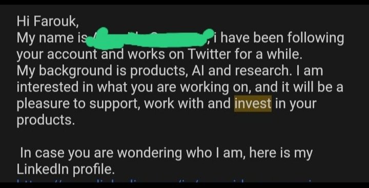 faroukianoxide's tweet photo. I was cold DM'ed. The best message I have ever gotten. Right at a rather low moment in my life. 

The Lord works in mysterious ways.

I never knew poverty ever since.

Lesson ✍️:

Do the most, everyday.
Someone may be watching. https://t.co/3sJsy7Rtg8