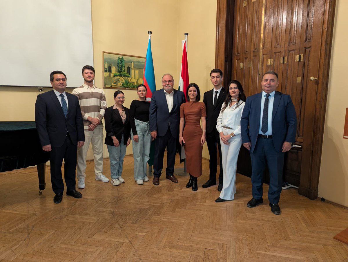 Had the pleasure of receiving and talking through cooperation perspectives with the new members of Azerbaijan Hungary Alumni Union <a href="/azehunalumni/">azerbaijanhungaryalumni</a> board.