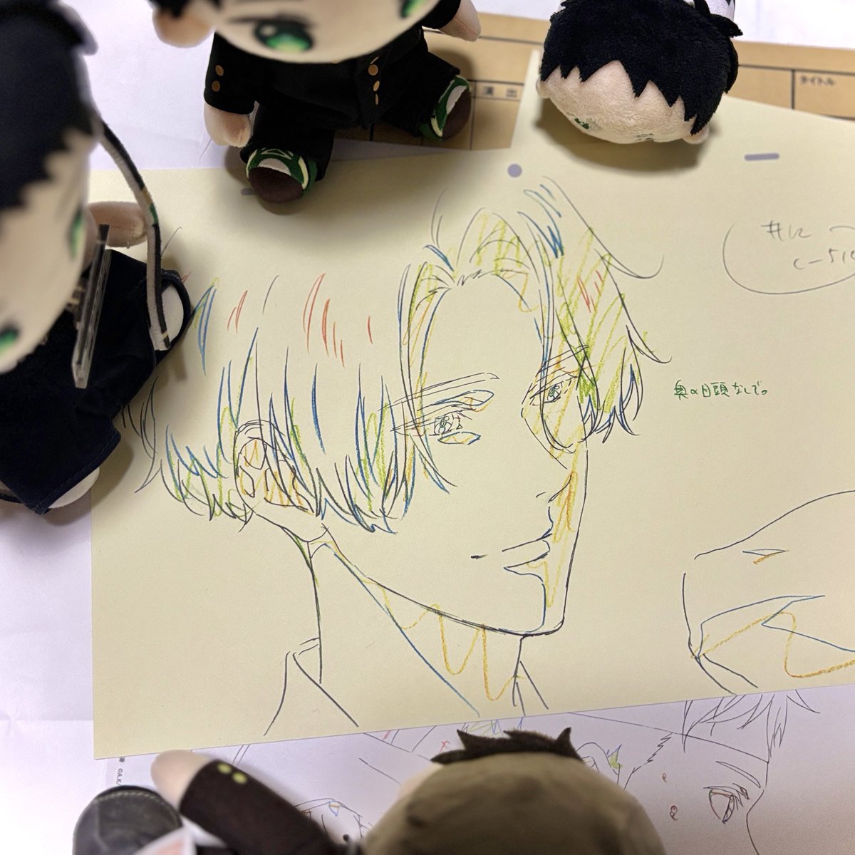 複製原画、友にお使いしてもらい手元にありますが愁の顔面の奥行きとしっかりした唇に衝撃
写真で伝わらない　生の藤原愁すごい