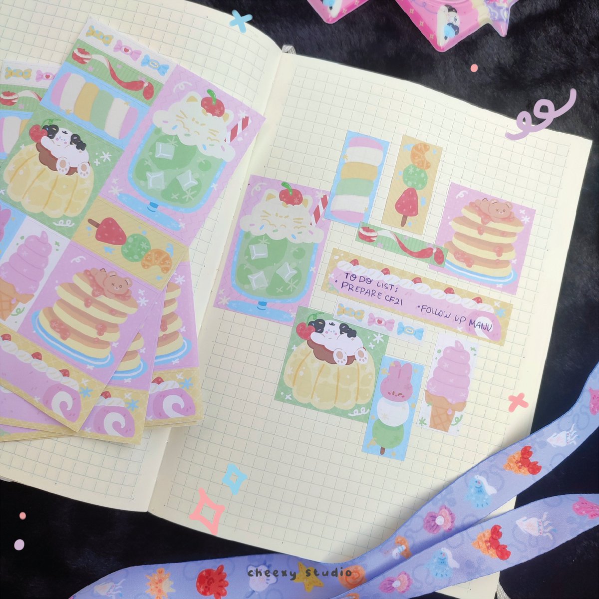 ✨🍒🌸🫐🍮
#comifuro21 #cf21 #comifuro