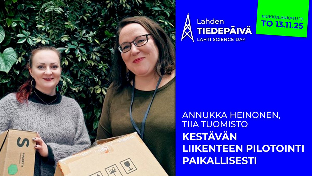 "KELPO-pilotit ovat kestäviin, työ-, koulu- ja opiskelumatkoihin sekä haja-asutusalueen tavarajakeluun kehittämiseen tähtääviä kokeiluita. Pilottien tarkoituksena on hankkia tietoa ja jakaa kokemuksia Päijät-Hämeessä."
lahdentiedepaiva.fi