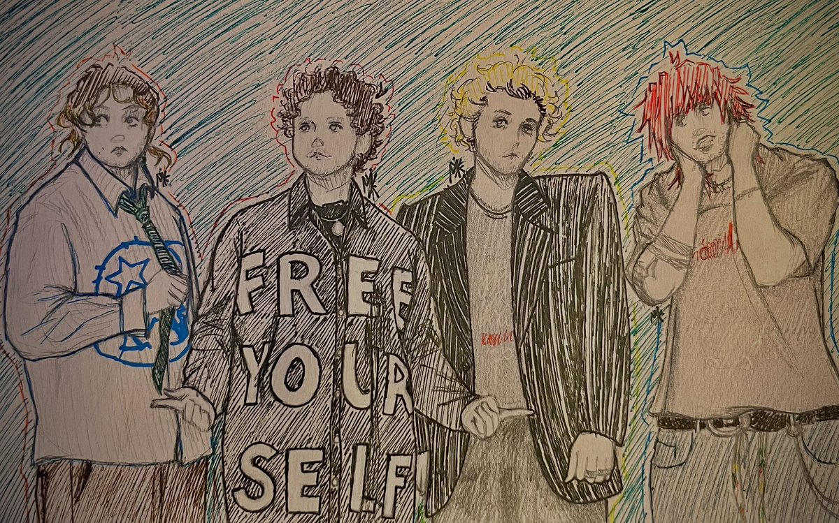 74N7RUM's tweet photo. it’s your favorite [boyband] ⭐️

#5SOS #5SOSfanart https://t.co/KQBnBlmzE9