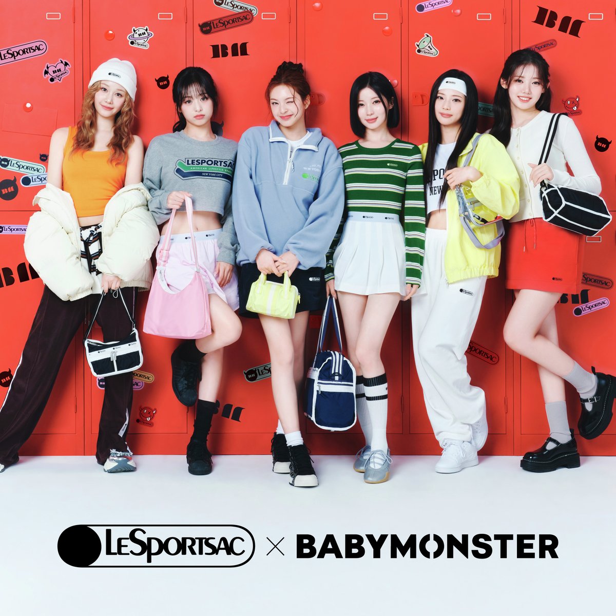 BABYMONSTER がまとう新作ウェア✨ #レスポートサック から 日本初の