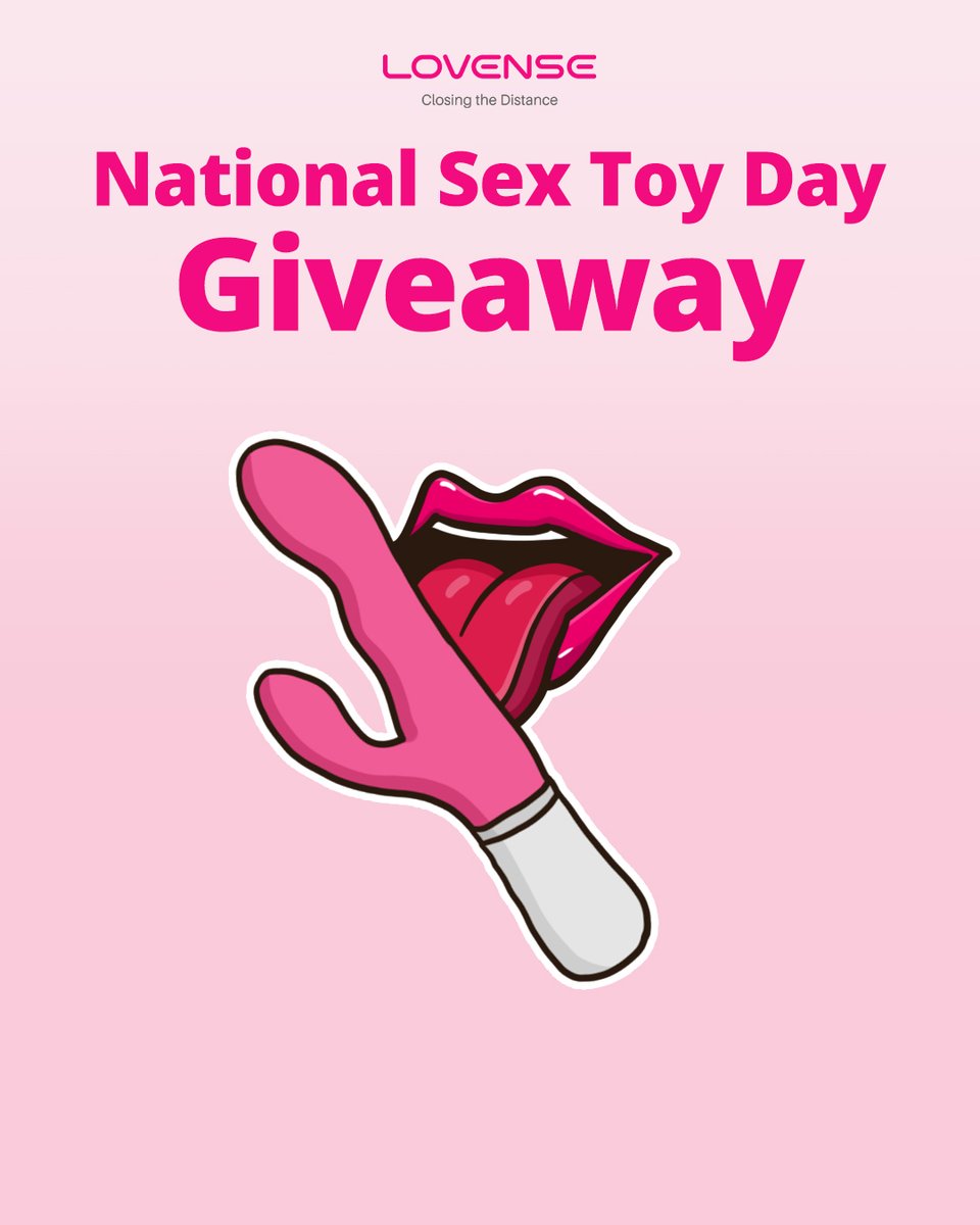 🎉 Sex Toy Day Giveaway! 🎉

It’s time to celebrate the pleasure with our Sex Toy Day Giveaway! 🙌
We’re giving away a Lovense toy of your choice to 1 winner (excluding Mini &amp; X Machine)! 🎁💖

Here’s how to enter:
1️⃣ Follow <a href="/Lovense/">LovenseOfficial</a>
2️⃣ Like &amp; Repost this post
3️⃣ Comment below: