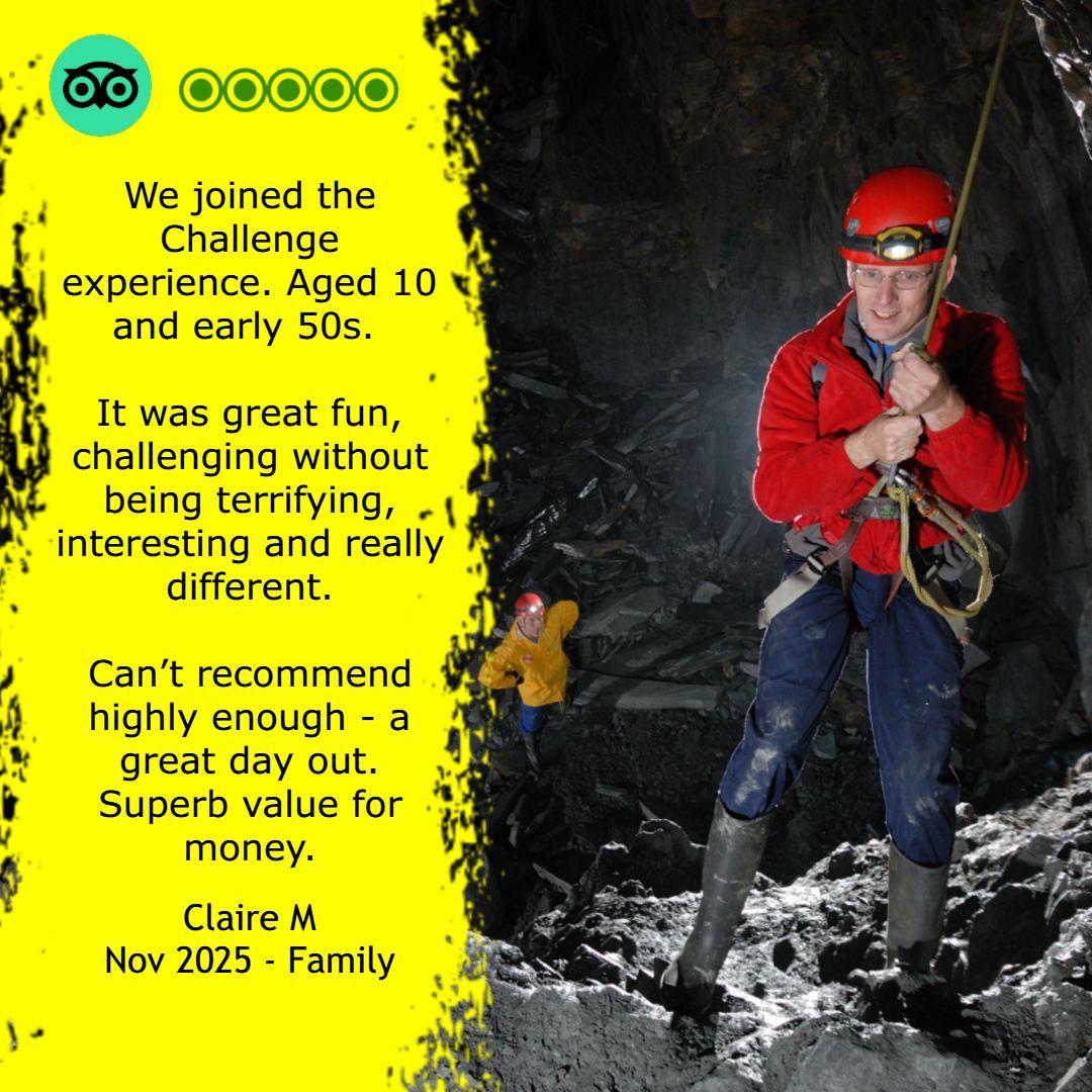 If you're looking for an all-weather activity this winter, why not attend our Challenge trip? Scrambling, exploring and discovery, it's an unique adventure for everyone! 🖤 💛 #gobelow #challenge #slatemine #snowdonia #adventure