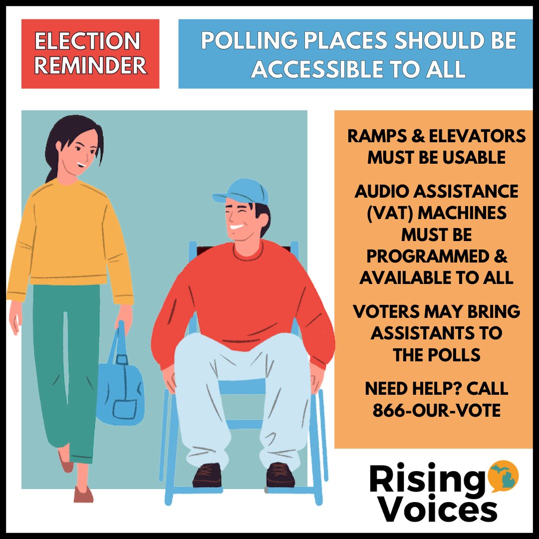 RisingVoicesAAF's tweet photo. Election Day is here! 🗳️ Polls are open 7 a.m.–8 p.m. If you’re in line when polls close, stay in line—you still have the right to vote. No eligible voter should be turned away. Need help? Call 866-OUR-VOTE. Find your polling place: https://t.co/d1bQ6bx7lG https://t.co/yuUswZr6kW
