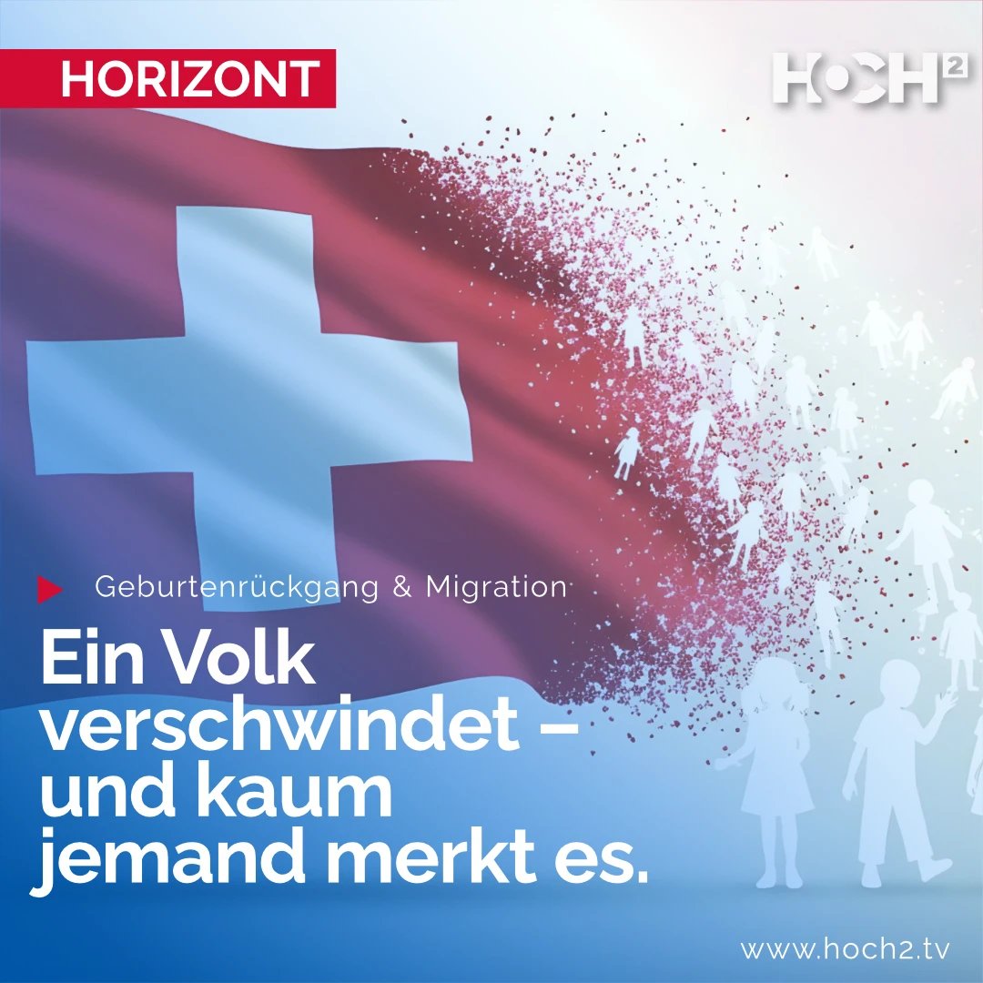 Warum die Schweizer aussterben werden 😭! Ein Artikel von Jurist und Lehrer Ralph Studer von Zukunft CH.

Jetzt hier lesen und teilen:
hoch2.tv/beitrag/warum-…

#ralphstuder #zukunftch #bevölkerungsaustausch #geburtenrückgang #migration #mei