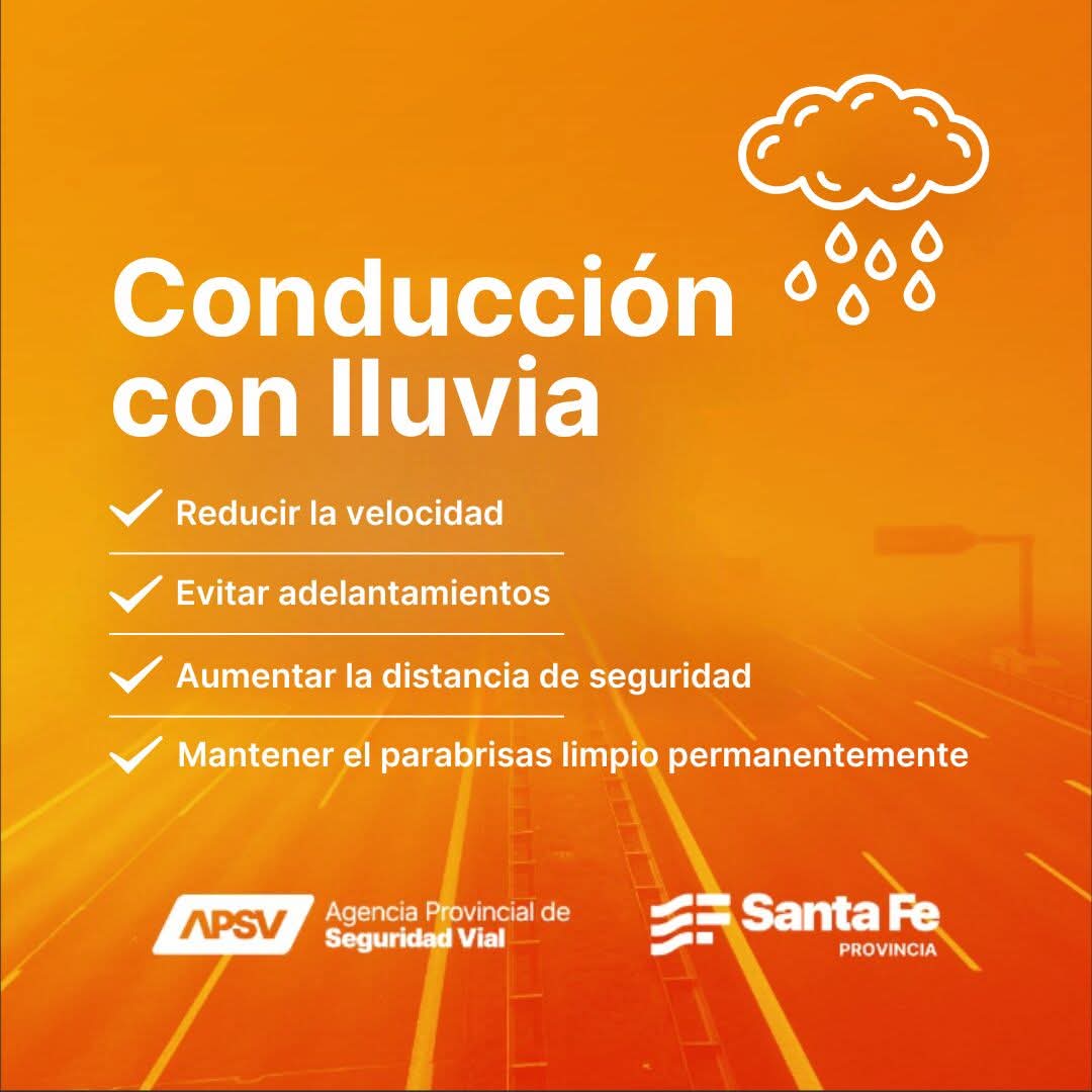 ⚠️Atención⚠️
🌧 En rutas y accesos de las regiones sur y centro se registran precipitaciones de variada intensidad.