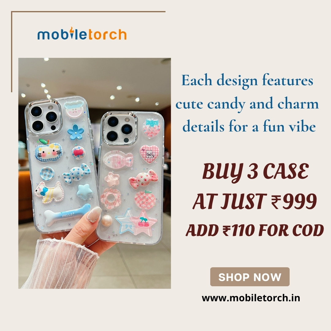 MobileTorch2222's tweet image. 💫 Make your phone shine with our candy charm cases!
🎀 Cute, colorful, and full of fun energy.
🌸 Designed to match your sweet personality.
Shop your favorites at mobiletorch.in
 ✨

#MobileTorch #CutePhoneCovers #TrendyPhoneCase #CandyVibes #PhoneAccessories