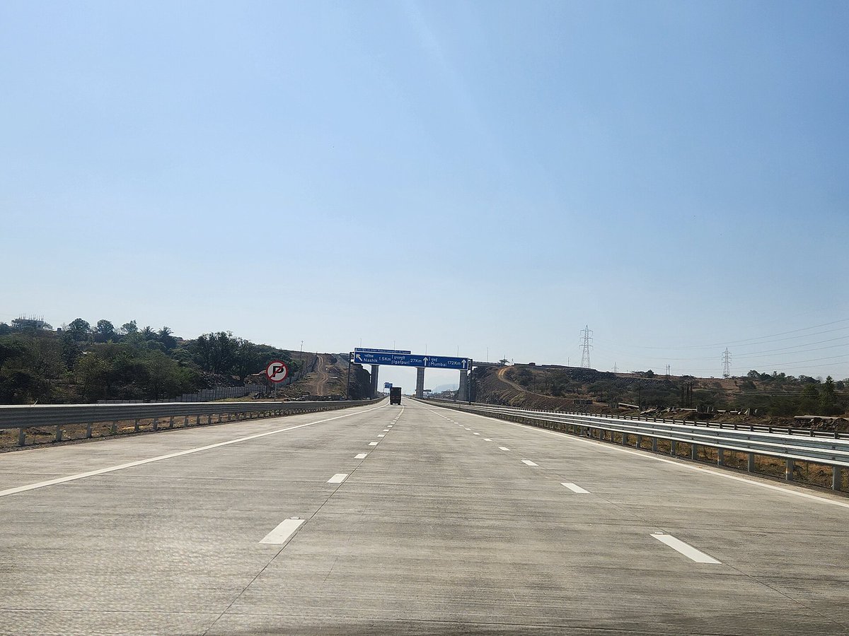 Naa_Two's tweet photo. Drove on the Mumbai Nagpur Samruddhi Mahamarg today. Excellent road alignment and bridges and tunnels, signages, ramps - but new roads in India aren't able to get the road surfaces right. Way too much vertical movement and road noise. Same is the case with the Mumbai Pune Expressway, new widened sections of national highways, random new concrete roads across the city.

Do we wait another generation for decent road surfaces - like we waited multiple generations for basic highway infrastructure? It's disheartening if after all the will and money spent on acquiring land, building the roads, the government stops short of providing a smooth road top to drive on. It's 95% there - but this IS NOT world class infrastructure as is often claimed.

@Dev_Fadnavis @CMOMaharashtra @nitin_gadkari