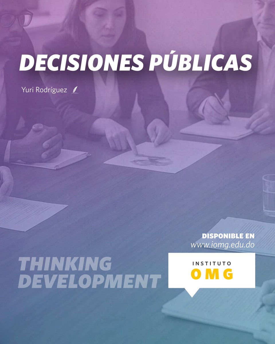 Te invitamos a leer la nueva entrada del blog Thinking Development “Decisiones Públicas”.

💻 Disponible en nuestra página web lnkd.in/eYwuWRik

#InstitutoOMG #IOMG #ThinkingDevelopment #CIEL