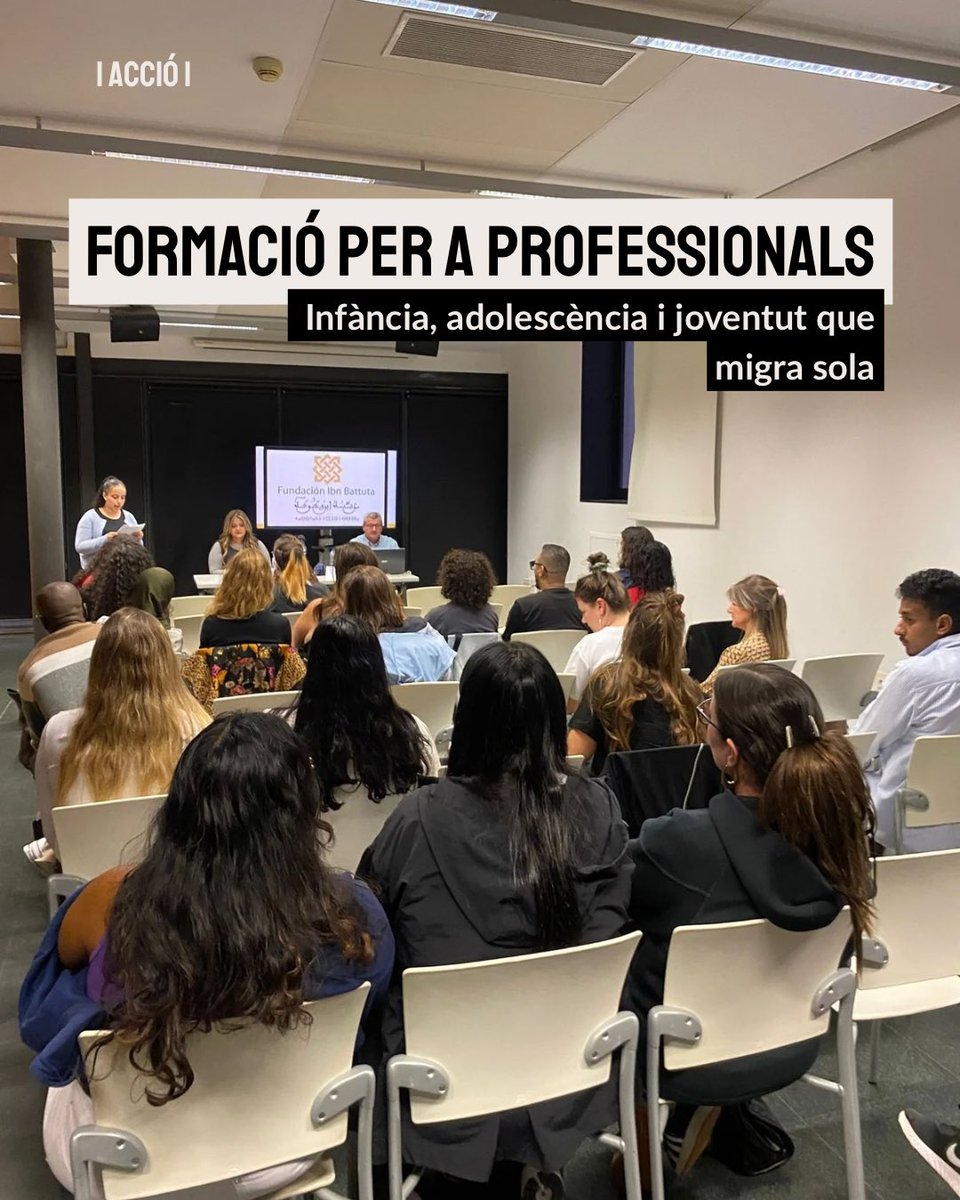 Ahir, l’Albert va oferir una ponència en el marc de la formació per a professionals de la infància, l’adolescència i la joventut que migren soles.

Va ser una jornada molt enriquidora. Moltes gràcies a totes les persones participants per les vostres aportacions.