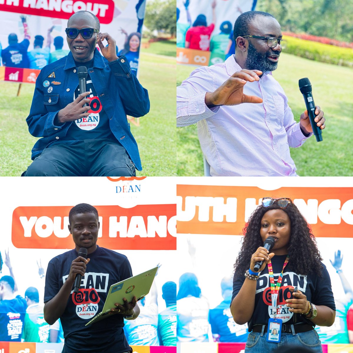 DEANinitiative's tweet photo. Cherished moments with the visionary speakers at #DEAN@10 – where inspiration meets innovation! Grateful for the wisdom shared and connections forged. 🎤✨ #DEAN10 #SpeakerSeries #LeadershipTalks #EventHighlights #dean@10
@NewestAgu 
@semiyemichael 
@dejiclicks1 
@olu_theo 
@YahayaOjonugwa