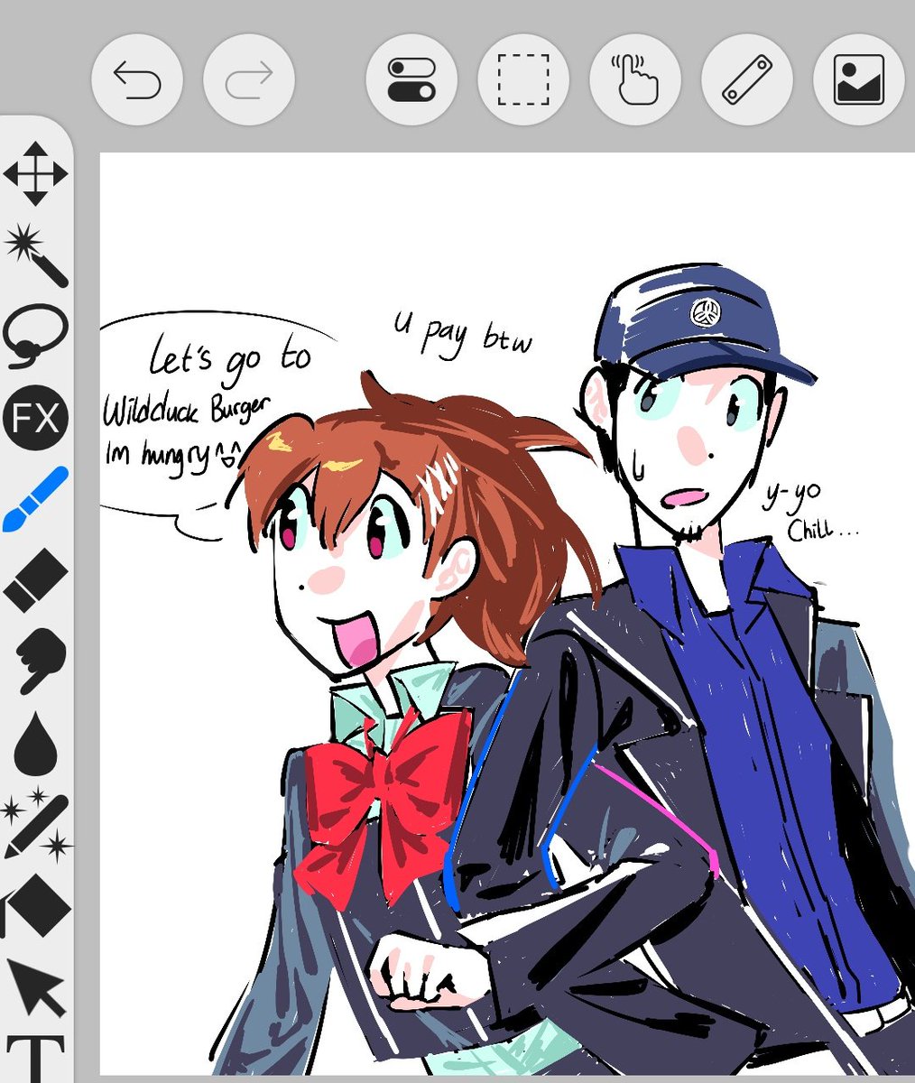 Lazy drawing #persona3 #junpeiiori #kotoneshiomi