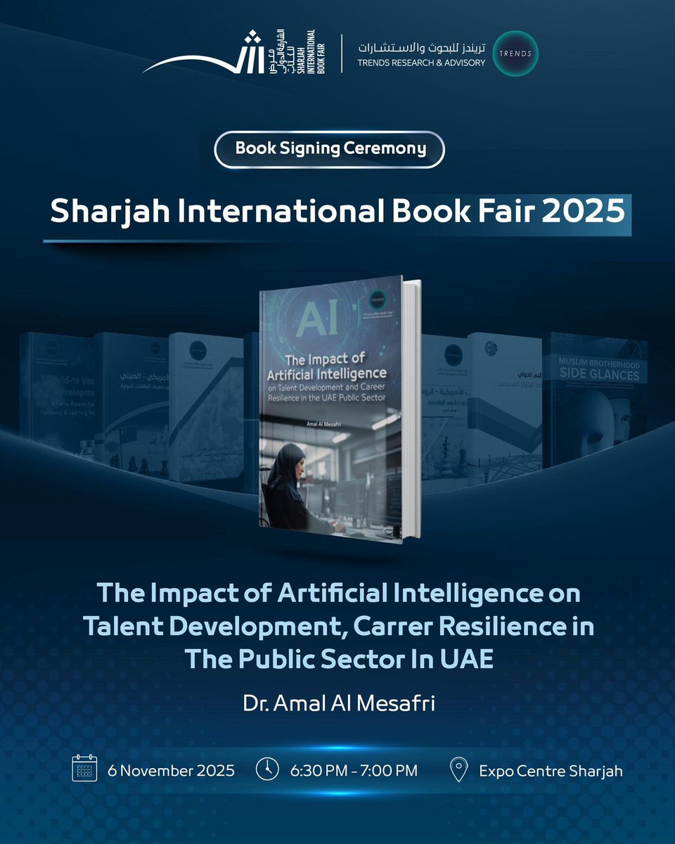 بكل فخر أشارككم ثمرة رحلة بحثية امتدت لسنوات، تُوجت بإصداري الأول بالشراكة مع مركز تريندز للبحوث والاستشارات , هذا الصرح الفكري الذي يجسّد الريادة في صناعة المعرفة واستشراف المستقبل.