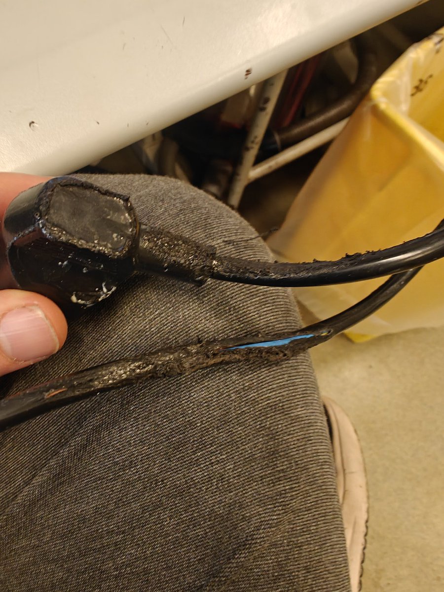 Customer: "we had a bit of an opposite with some fire and our 2k $ coffee machine" 

My guy...