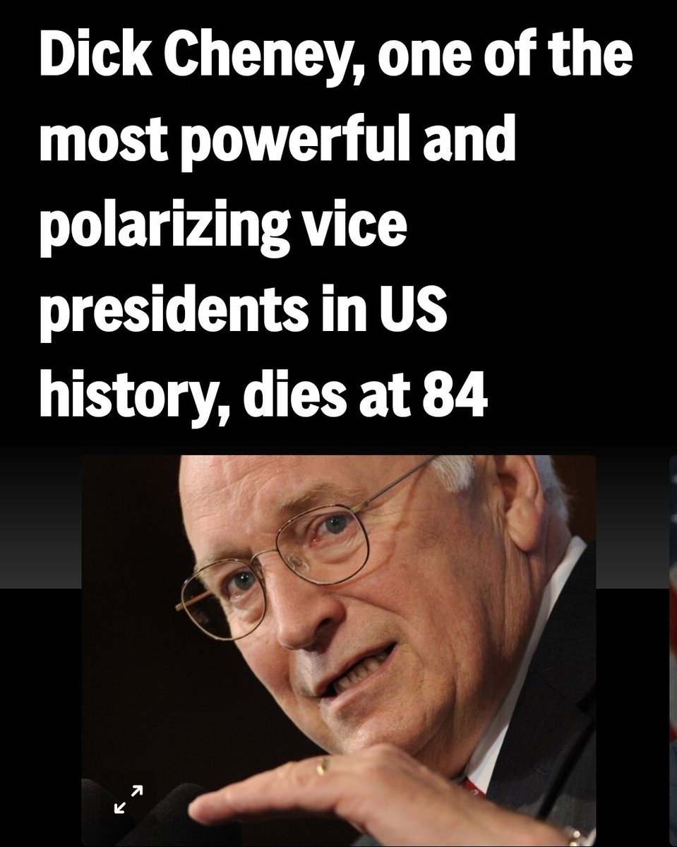 He orchestrated the Iraq invasion and the use of torture. Hopefully he is burning in hell.