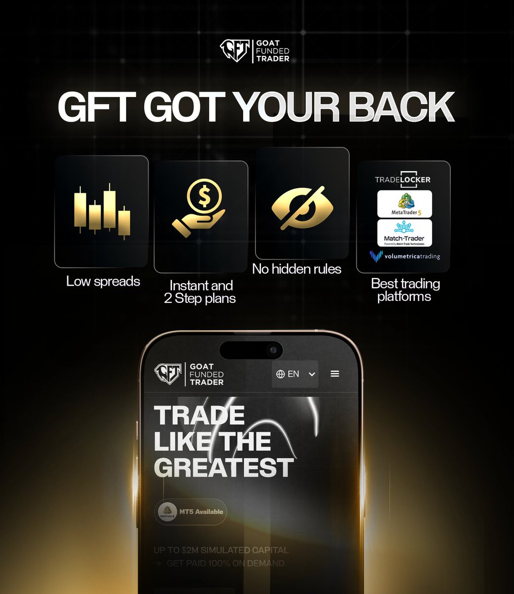 🚀 GFT’s Got Your Back.

When it comes to trading, we’ve built everything around one simple idea.. 

make traders win.

✅ Low spreads: maximize your profits on every move
✅ Instant &amp; 2-Step Plans: choose your path to funding
✅ No hidden rules – full transparency, zero tricks