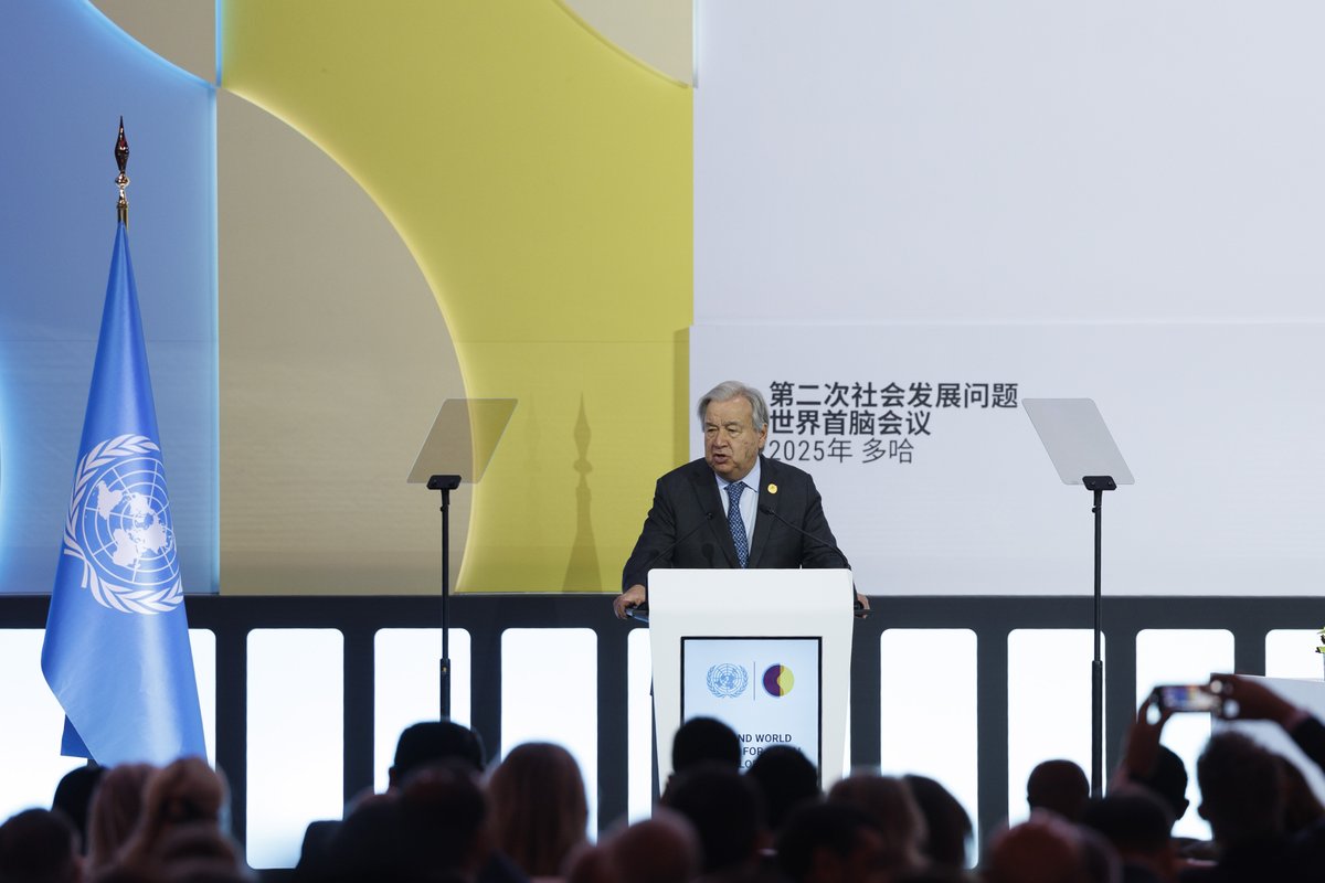 QNAEnglish's tweet image. #World_Summit_for_Social_Development
#UN Secretary-General: #Doha Declaration a &quot;Booster Shot&quot; for Development and a People-Centered Roadmap #QNA
bit.ly/4nVXlFL