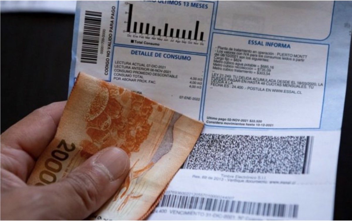 💲El precio de la electricidad ⚡️en Chile 🇨🇱 es el segundo más alto de Latinoamérica 🌎y está sobre el promedio mundial. Según Global Petrol Price, a marzo de este año, el valor del kWH era de $262,5 para clientes residenciales. De esa forma, la boleta llegaría a los $65,625 💰