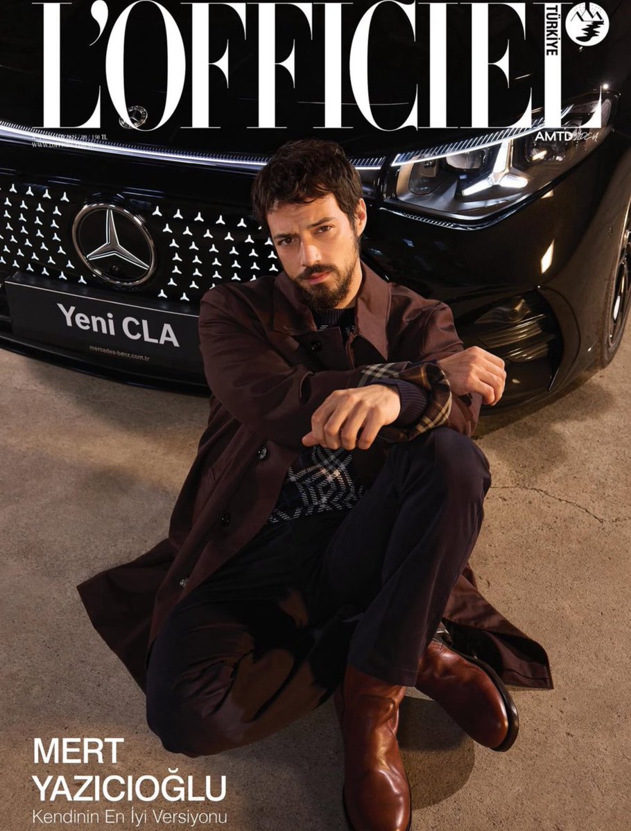 bestofmertty's tweet image. #MertYazıcıoğlu yeni Mercedes-Benz CLA ile L’Officiel Kasım’da!✨🤍