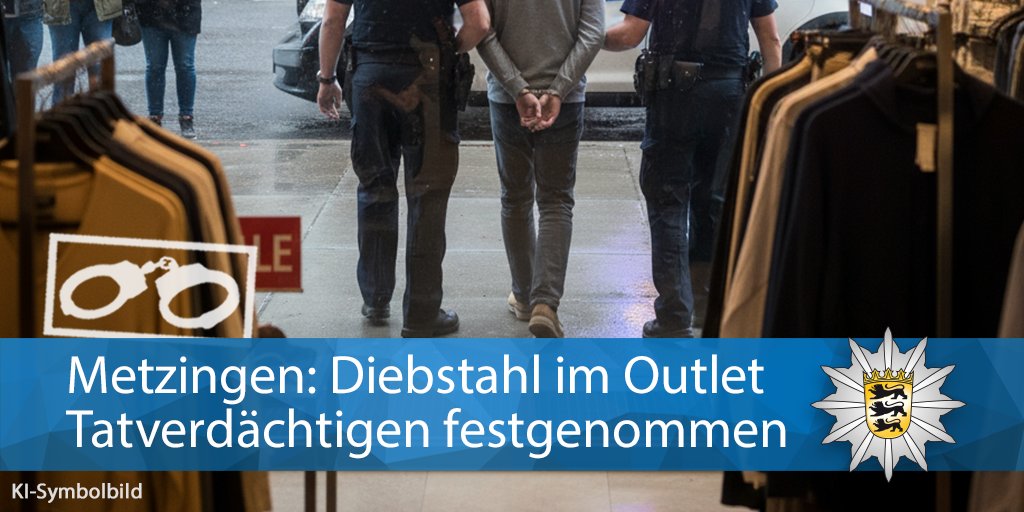 #Metzingen #Outlet #Stores

💰👕👖🧦 Weil er mehrfach Kleidung im Gesamtwert von mehreren tausend 💶 gestohlen haben soll, sitzt ein 31-Jähriger nun in 🔒 U-haft. 

Der Tatverdächtige kommt für weitere Diebstähle in Betracht.

ℹ️  sohub.io/ef1o