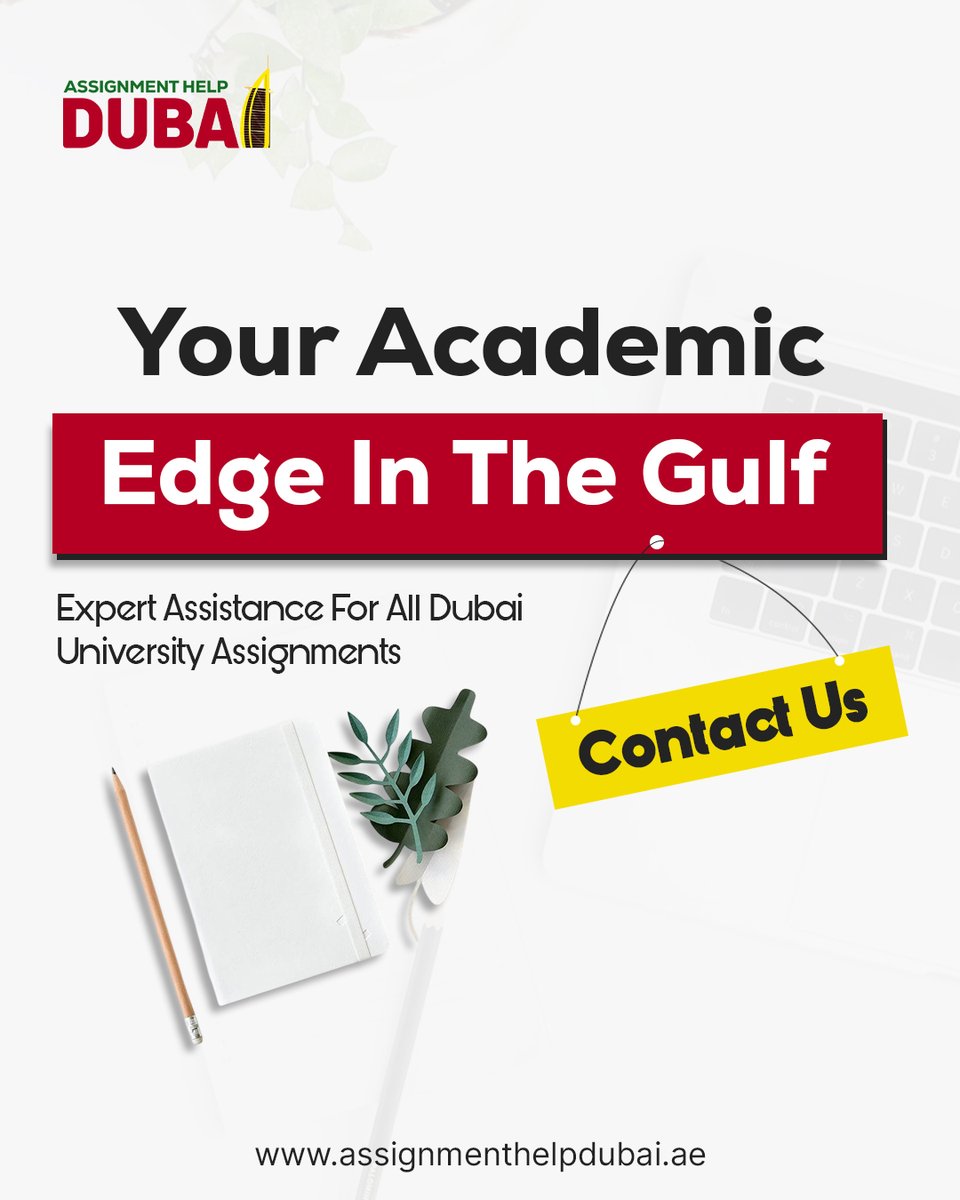 AssignmentDubai's tweet image. Your Academic Edge In The Gulf!✨Assignment Help Dubai Offers Expert Assistance For All Dubai University Assignments.

Get Expert Assistance At: assignmenthelpdubai.ae

#Assignments #dubaiuniversity #ExpertAssistance #uaestudents #uaeeducation #fypシ #Trending #viral #Dubai