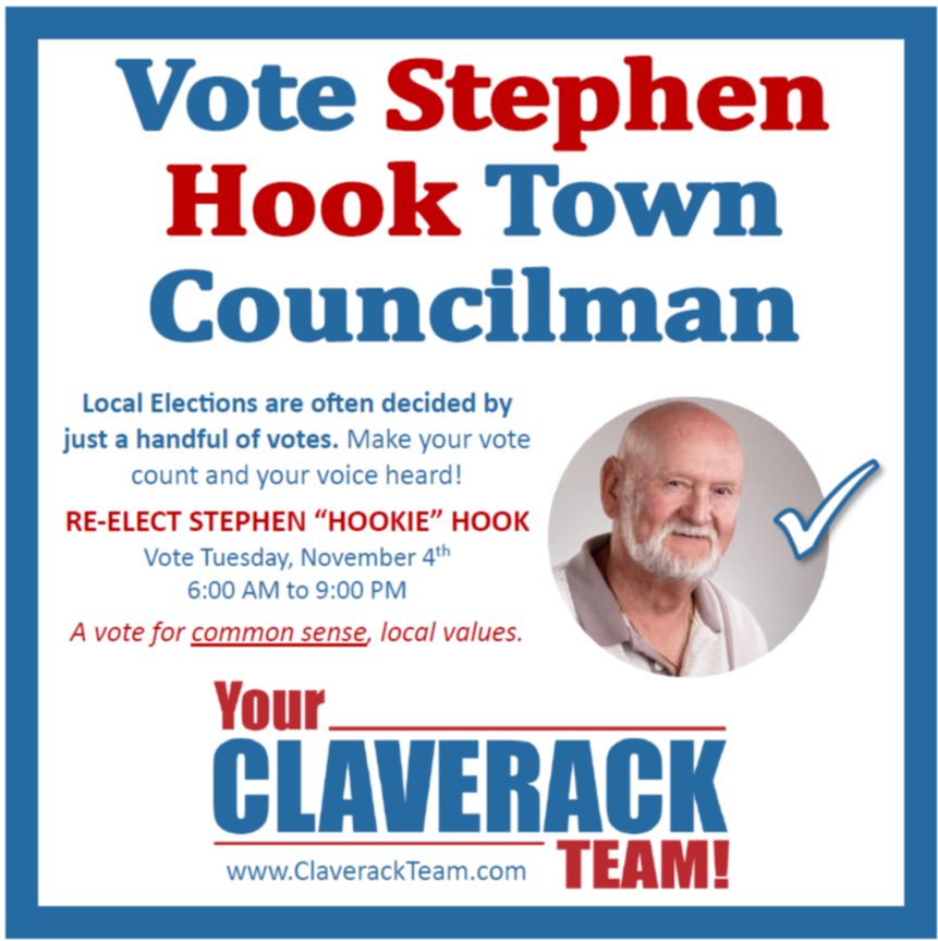 ClaverackGOP's tweet photo. Today’s the day to VOTE! Polls are open now until 9 PM. VOTE Weigelt, Hook, Tkacy, Michael and LaMont! Thank you!!
#claverackny #philmontny #vote https://t.co/ymY68o5jJ1