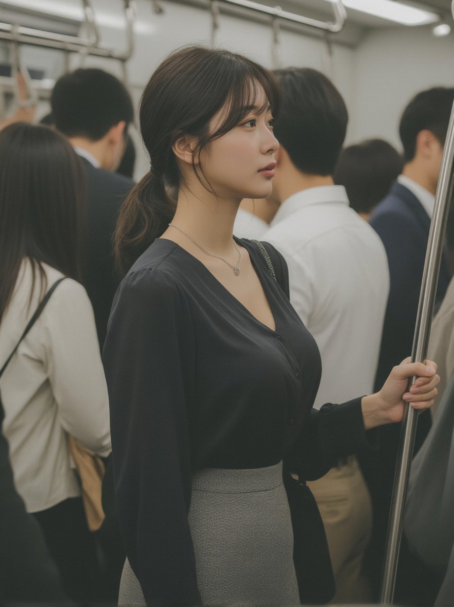 朝の通勤ラッシュ😭💦
電車の中はギュウギュウだけど、この横顔で乗り切る✨
前髪が崩れてないかチェックしちゃうのはOLの性だよね？🥺
今日も一日頑張ろうね！いってきます🚃

#OLの日常 #通勤ラッシュ #小泉Nami #働く女性 #美人OL