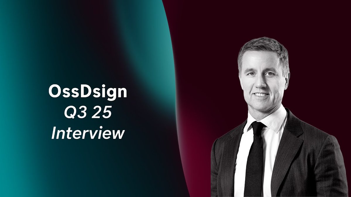OssDsign Q3 25 - Interview

See the interview here: 
youtube.com/watch?v=YHuOkQ…

CEO of OssDsign, Morten Henneveld joins analyst Elvin Rolder for an interview regarding OssDsign's Q3 (25) Report.