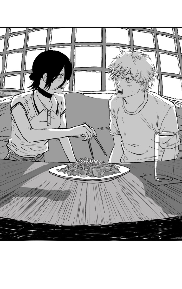 kinngyotoagawa's tweet photo. 岸辺がただ強い漫画（細部修正版）
#チェンソーマン 
#レゼ #デンレゼ                    (1/2) https://t.co/e5iPmXklT3
